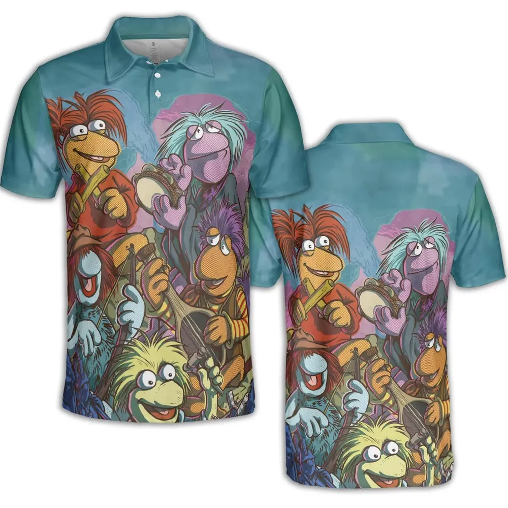 Fraggle Rock Larsen The Muppets AOP Men/Women Polo Shirt - 2