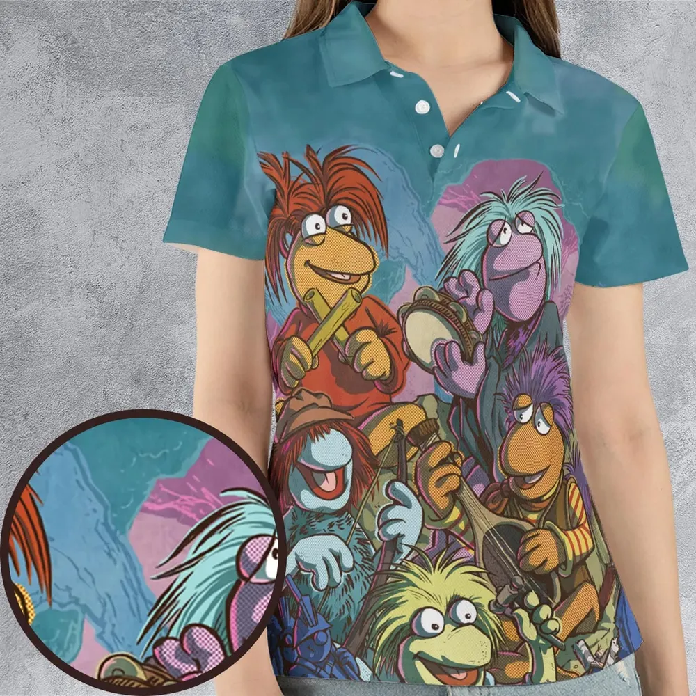 Fraggle Rock Larsen The Muppets AOP Men/Women Polo Shirt - 4