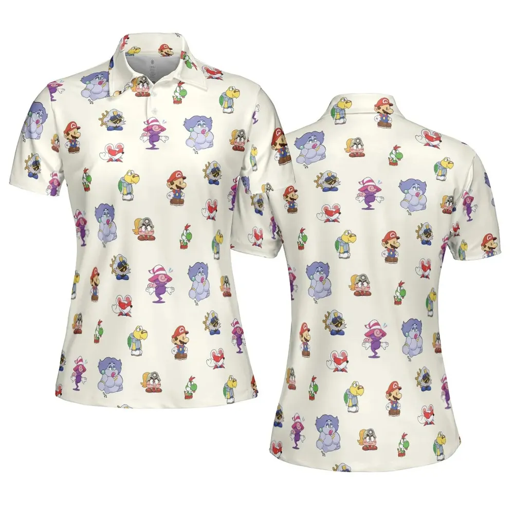 Play In Style Super Mario AOP Men/Women Polo Shirt - 5