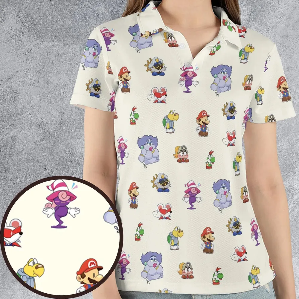 Play In Style Super Mario AOP Men/Women Polo Shirt - 4