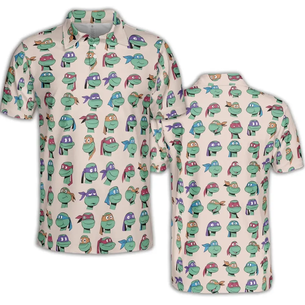 Early Stages TMNT AOP Men/Women Polo Shirt - 2