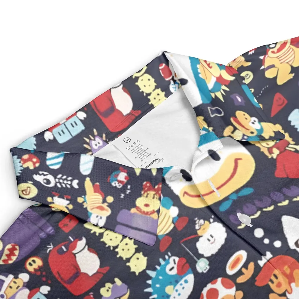 Mario Colors Super Mario AOP Men/Women Polo Shirt - 3