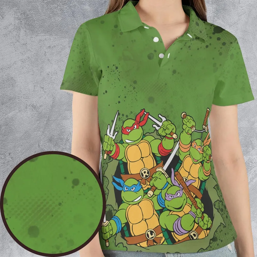 Ninja Style TMNT AOP Men/Women Polo Shirt - 4