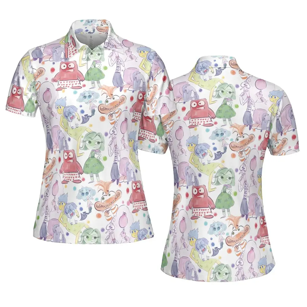 Mood Swing Style Inside Out AOP Men/Women Polo Shirt - 5