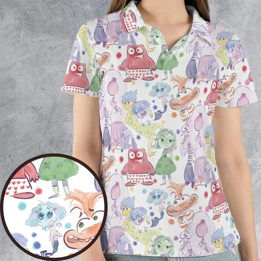 Mood Swing Style Inside Out AOP Men/Women Polo Shirt - 4