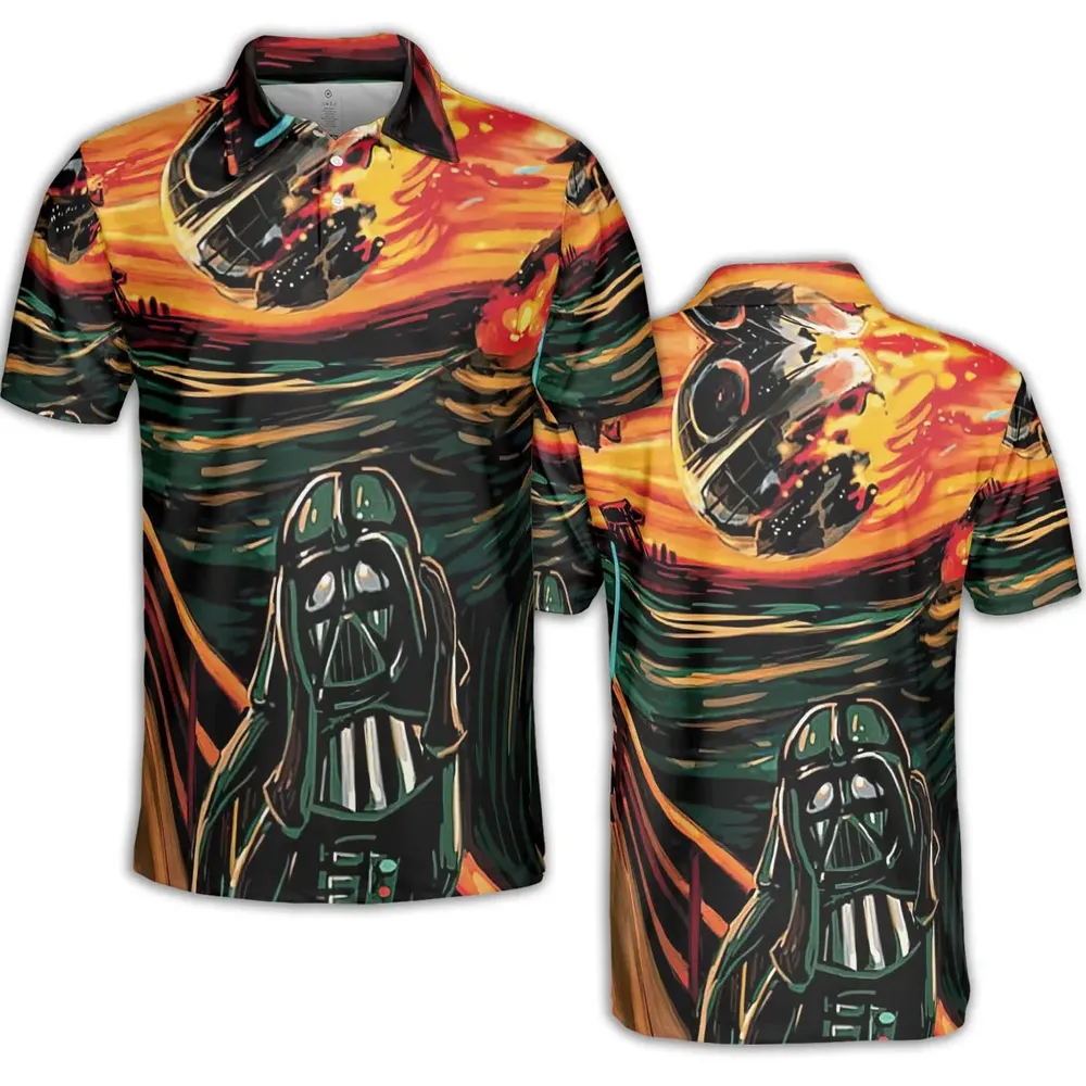 Vader Scream Darth Vader AOP Men/Women Polo Shirt - 2