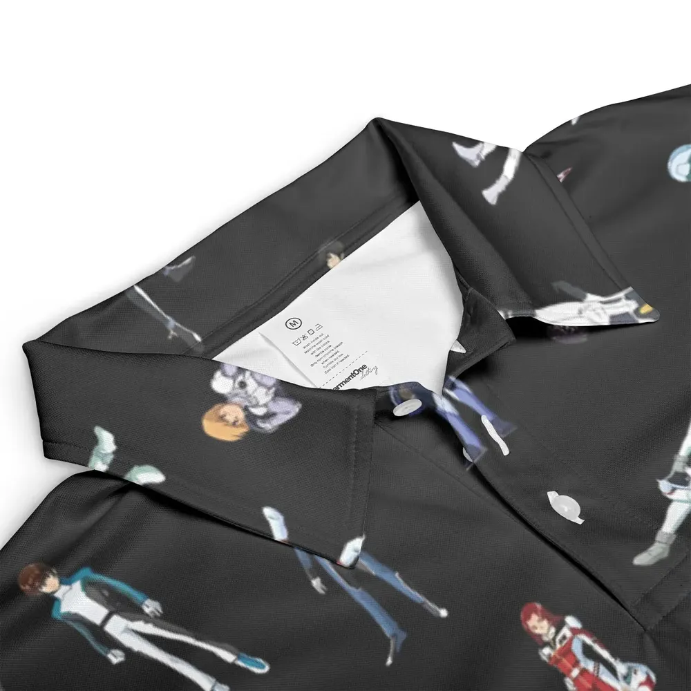 Gundam Pilot Suits Gundam Mobile AOP Men/Women Polo Shirt - 3