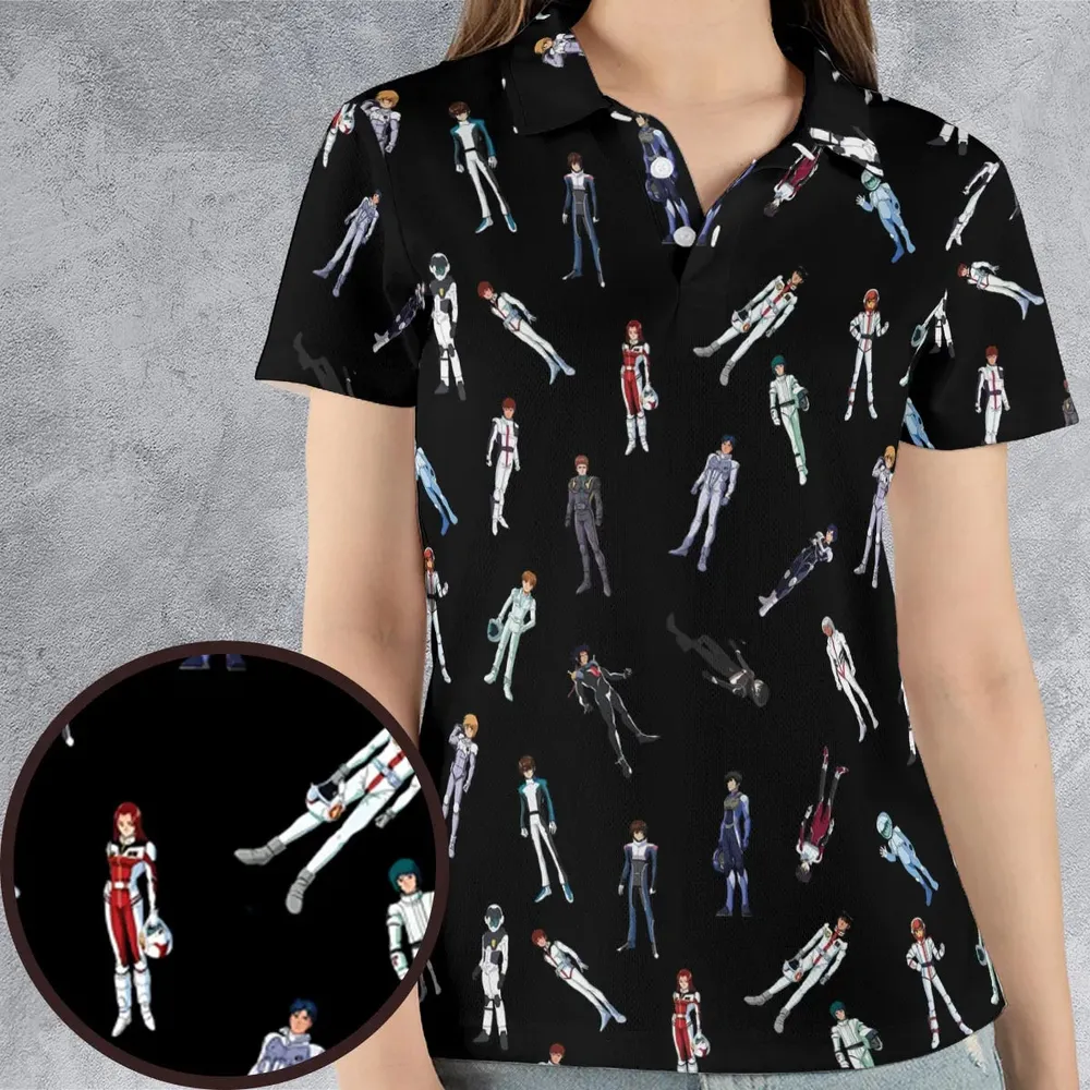 Gundam Pilot Suits Gundam Mobile AOP Men/Women Polo Shirt - 4
