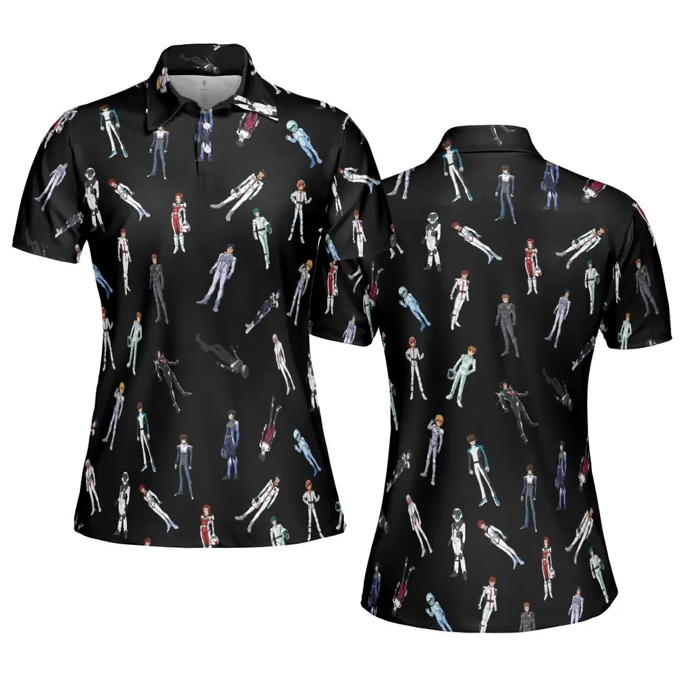 Gundam Pilot Suits Gundam Mobile AOP Men/Women Polo Shirt - 5