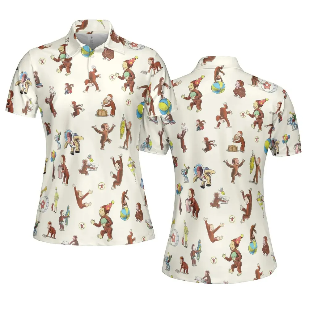 Riotsociety Curious George AOP Men/Women Polo Shirt - 5