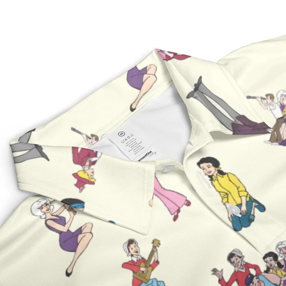 The New Adventures of Gilligan Pattern AOP Men/Women Polo Shirt - 3