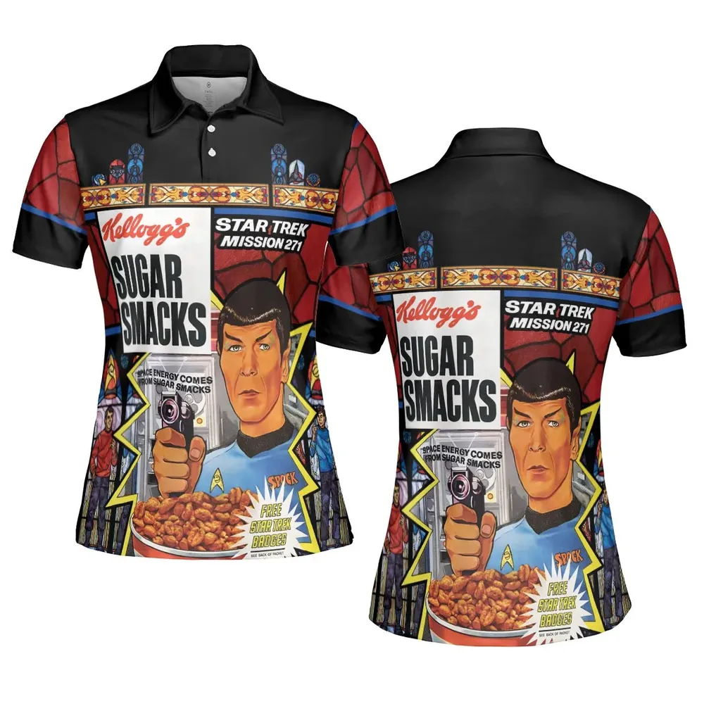 Sugar Smacks Star Trek AOP Men/Women Polo Shirt - 5