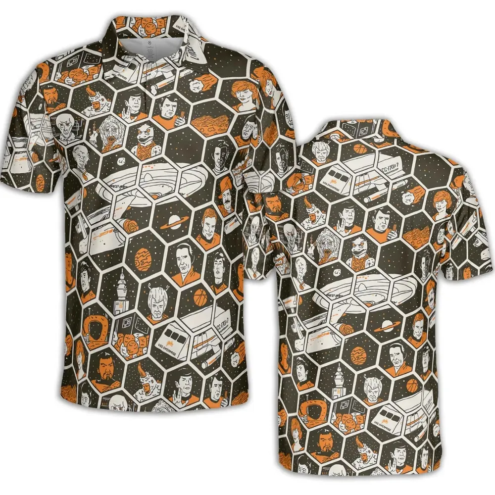 TrekToon Star Trek Hive Pattern AOP Men/Women Polo Shirt - 2