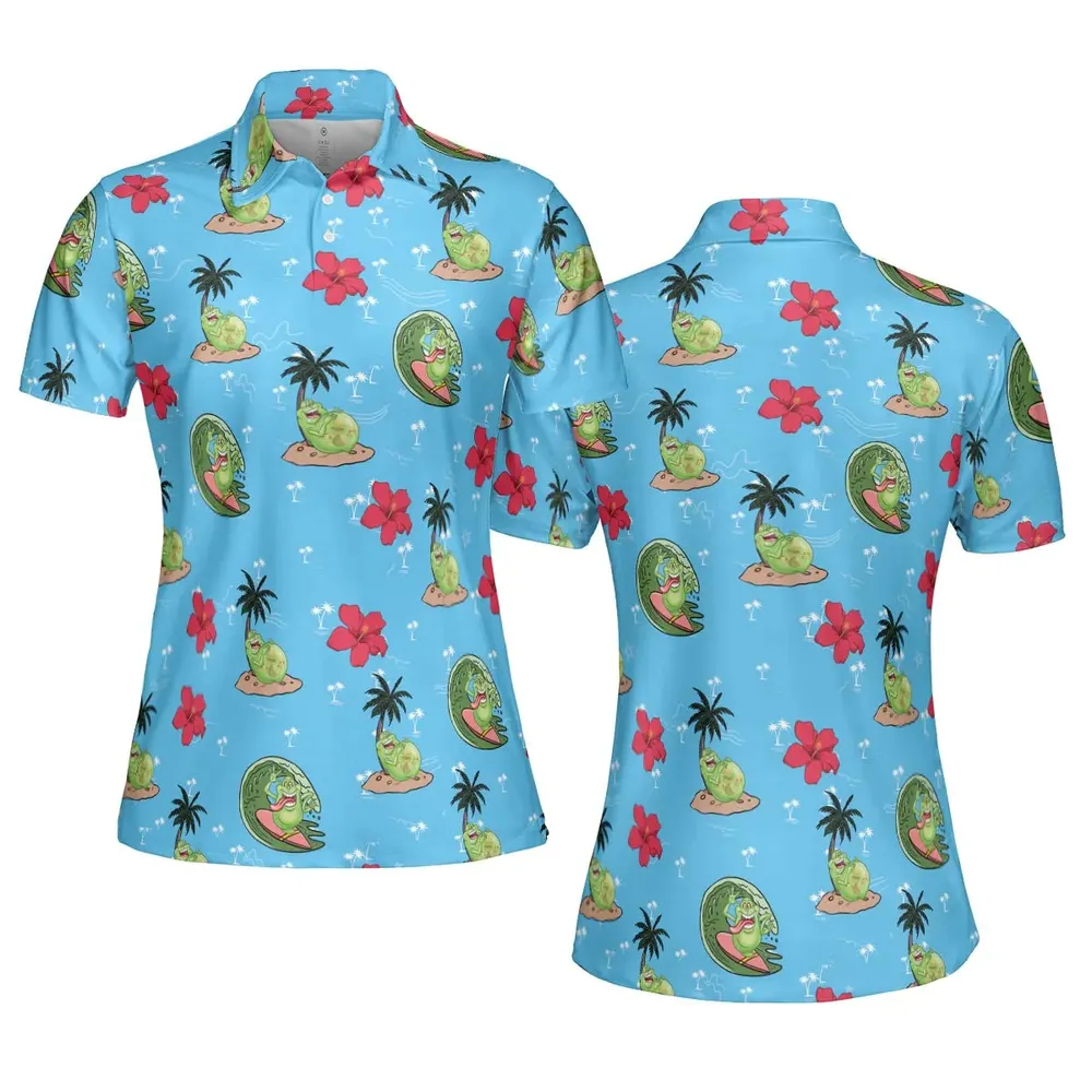 Ghostbusters Slimer Summer Vibes AOP Men/Women Polo Shirt - 5