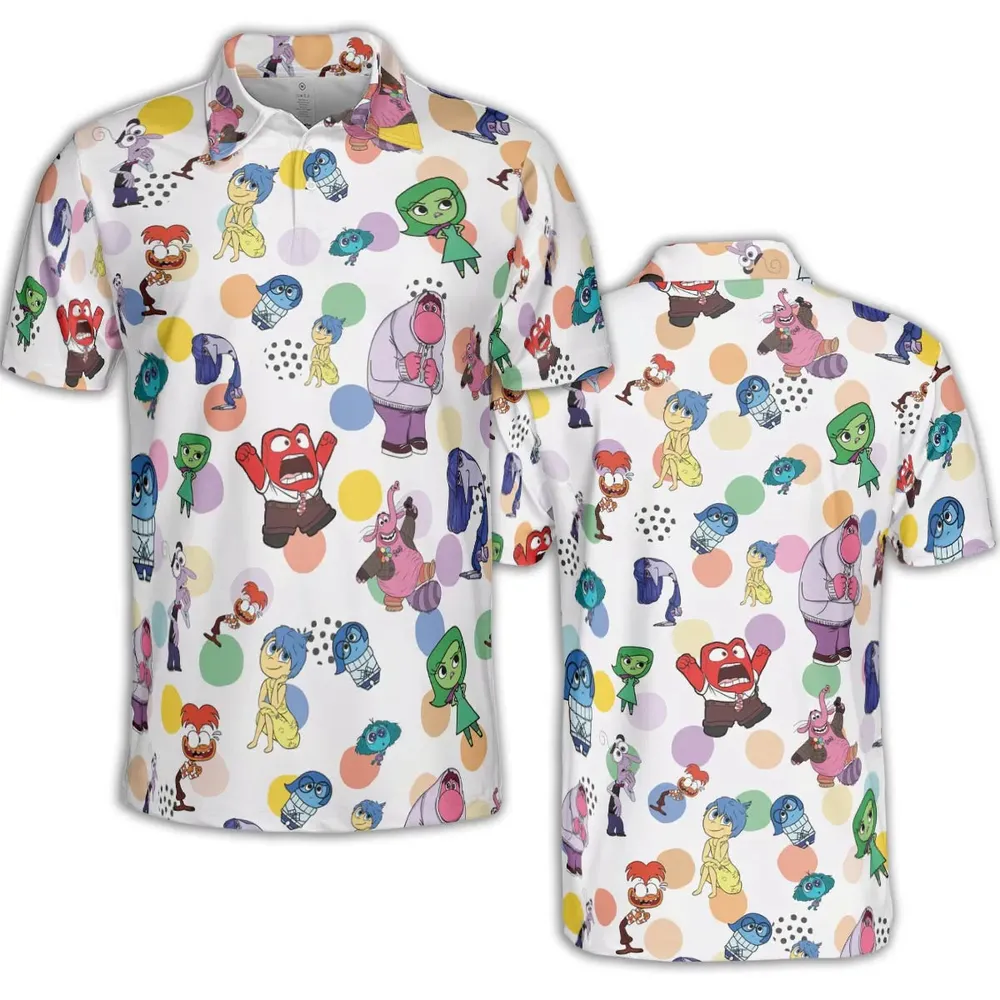 Emotion Characters Inside Out AOP Men/Women Polo Shirt - 2