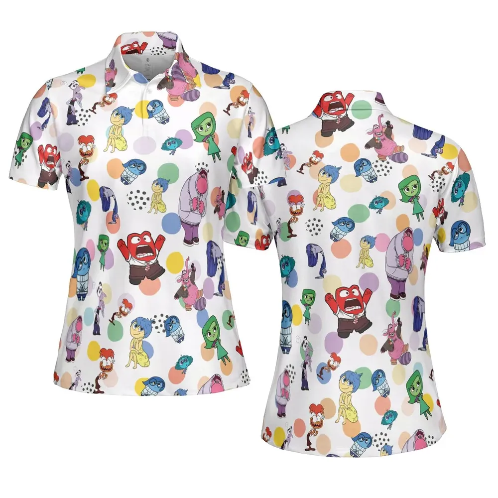 Emotion Characters Inside Out AOP Men/Women Polo Shirt - 5