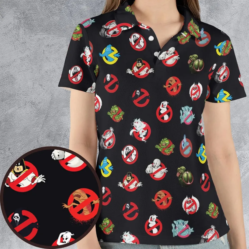 No Ghost Exists Ghostbusters AOP Men/Women Polo Shirt - 4