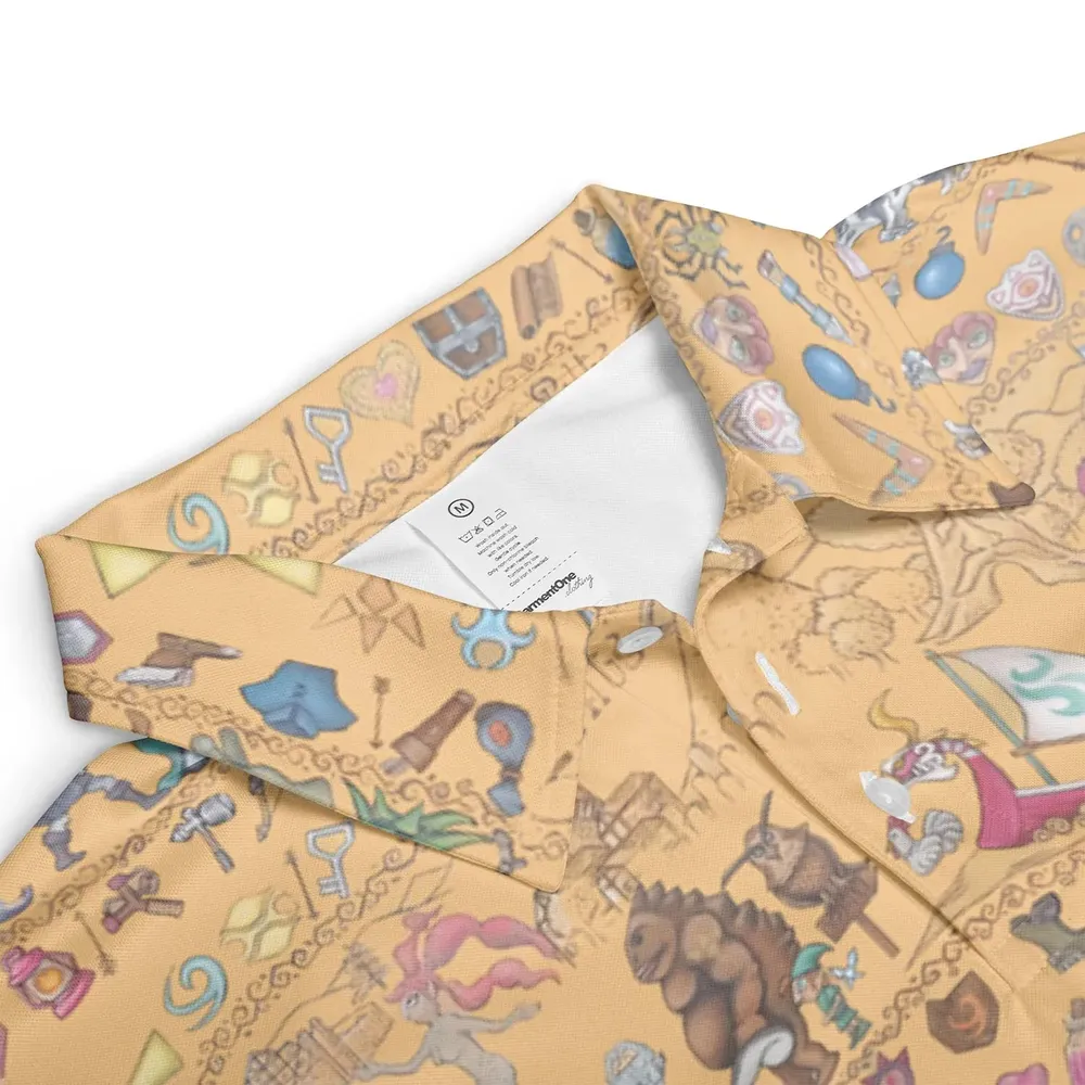 Link's Journey Tapestry The Legend Of Zelda AOP Men/Women Polo Shirt - 3