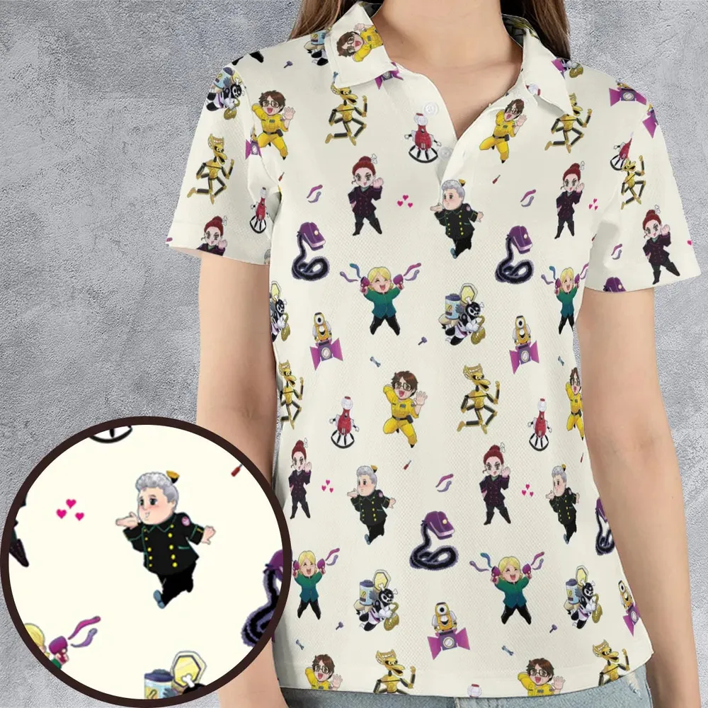 Mst3k Chibi Characters AOP Men/Women Polo Shirt - 4