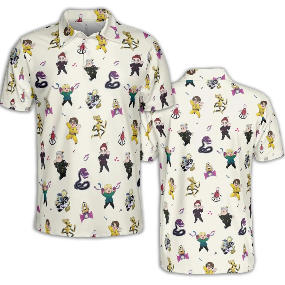 Mst3k Chibi Characters AOP Men/Women Polo Shirt - 2