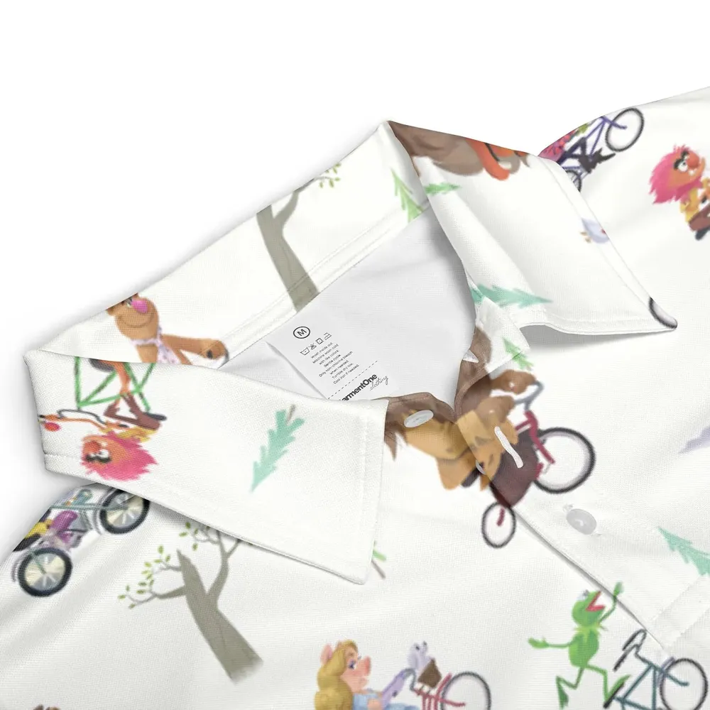 The Muppet Movie Bike Scene AOP Men/Women Polo Shirt - 3
