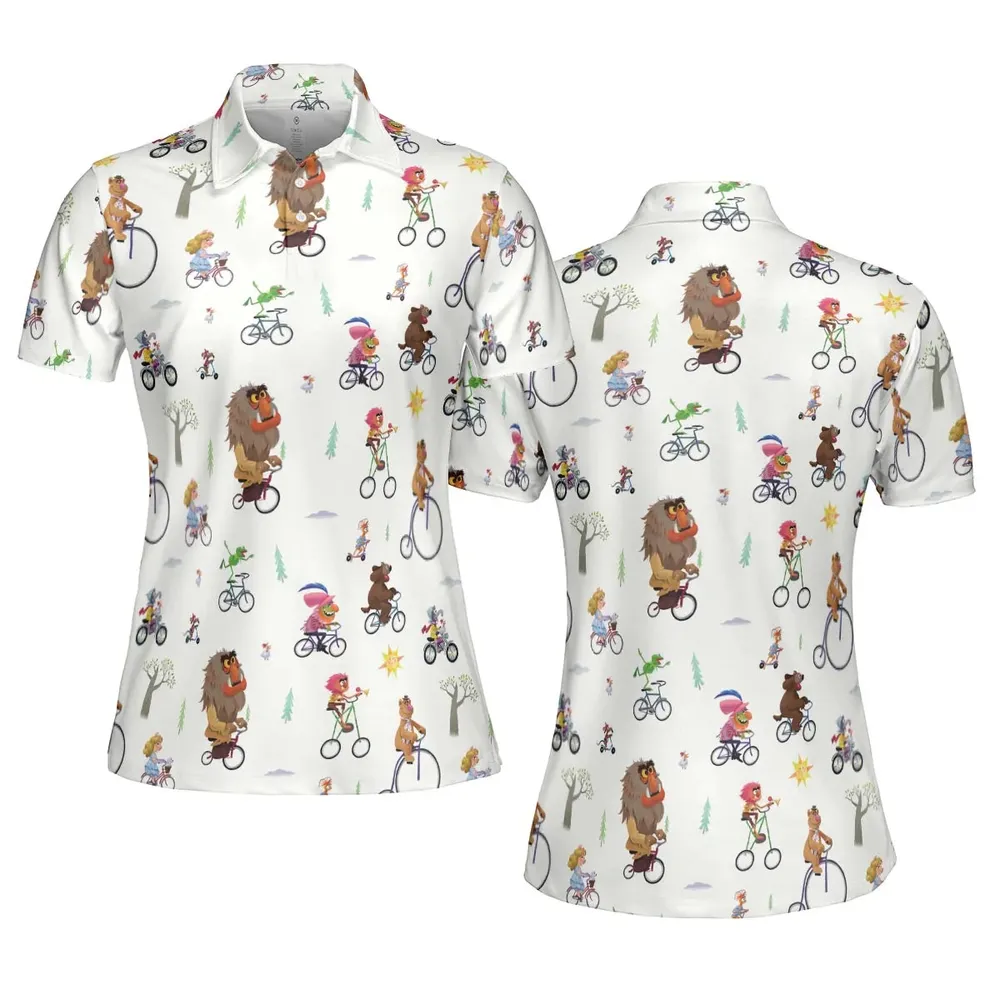 The Muppet Movie Bike Scene AOP Men/Women Polo Shirt - 5