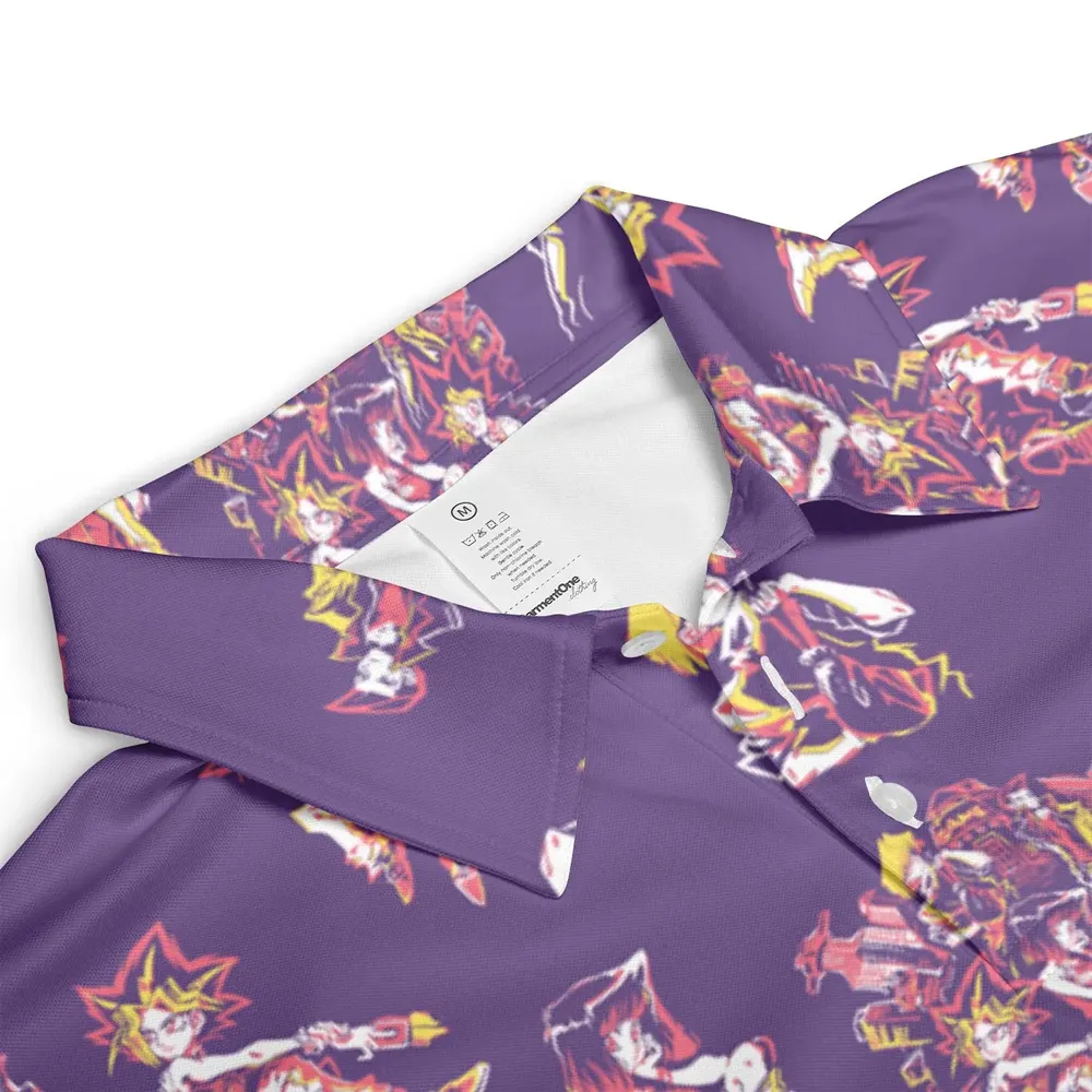 Yu Gi Oh Characters Patterns AOP Men/Women Polo Shirt - 3