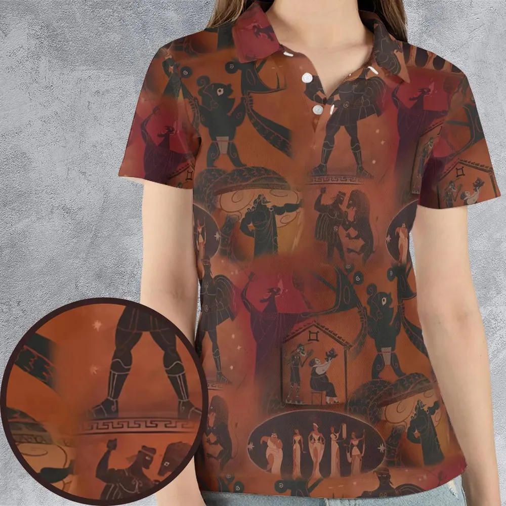 Ancient Hero Hercules 1997 Seamless AOP Men/Women Polo Shirt - 4