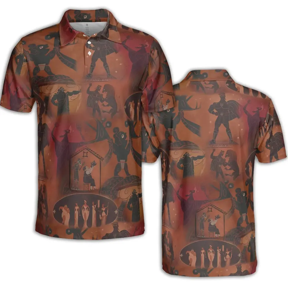 Ancient Hero Hercules 1997 Seamless AOP Men/Women Polo Shirt - 2