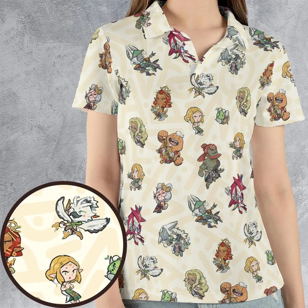 Link Look The Legend of Zelda AOP Men/Women Polo Shirt - 4