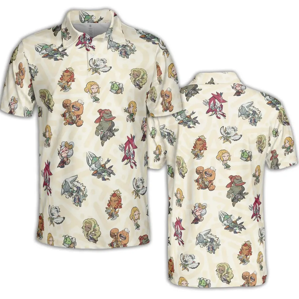 Link Look The Legend of Zelda AOP Men/Women Polo Shirt - 2