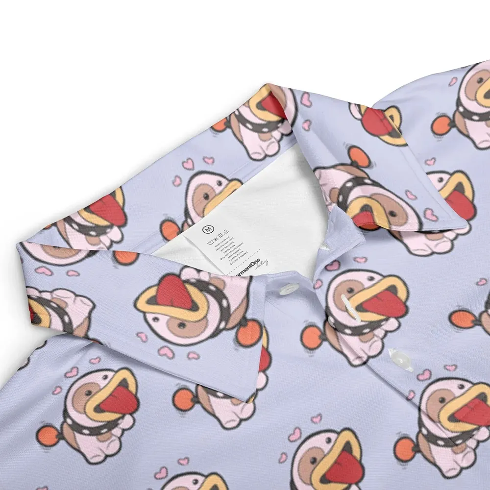 Poochy From Super Mario AOP Men/Women Polo Shirt - 3