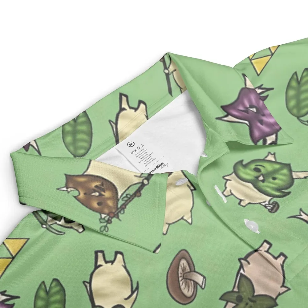 Korok Style The Legend of Zelda AOP Men/Women Polo Shirt - 3