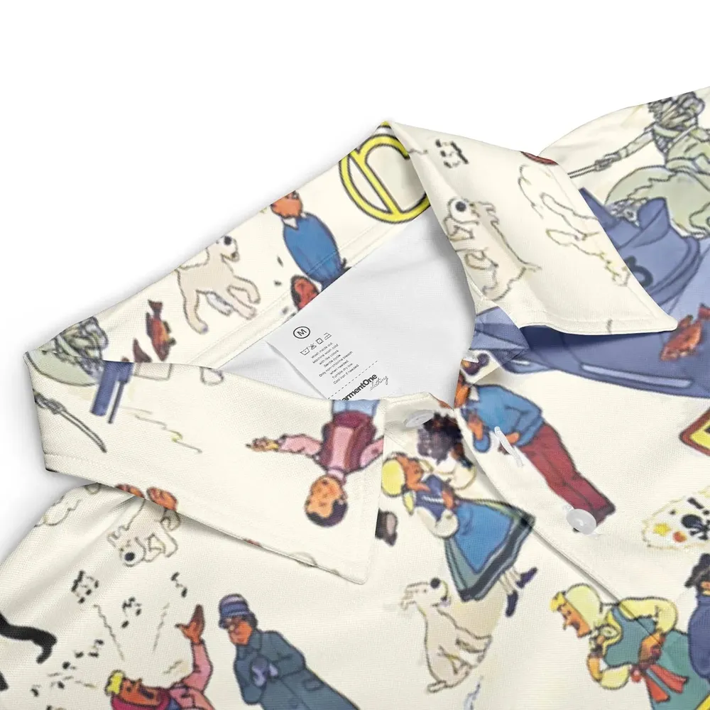Tintin Adventure Kuifje AOP Men/Women Polo Shirt - 3