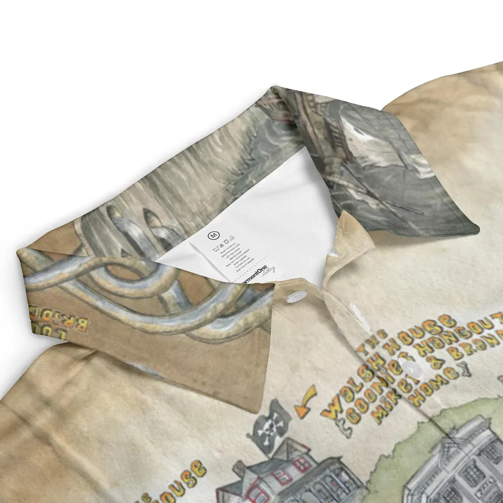 The Goonies Adventure Map AOP Men/Women Polo Shirt - 3