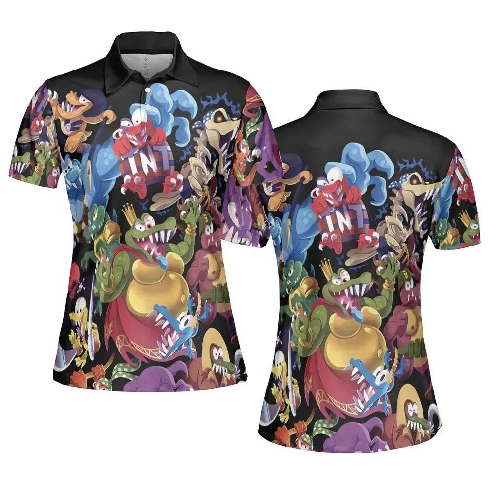 Krem Krew Donkey Kong AOP Men/Women Polo Shirt - 5