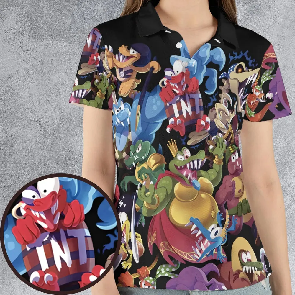 Krem Krew Donkey Kong AOP Men/Women Polo Shirt - 4