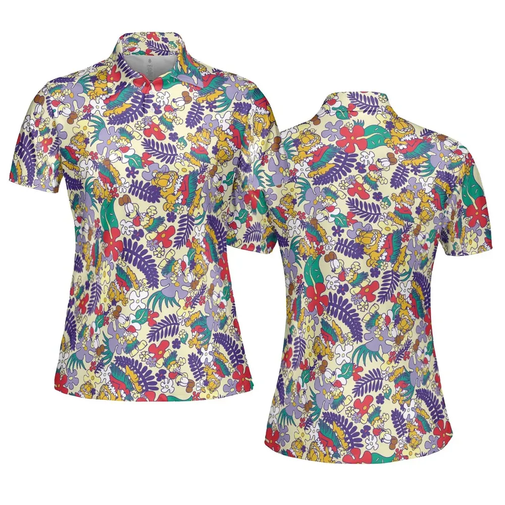 Aloha Garfield And Odie AOP Men/Women Polo Shirt - 5