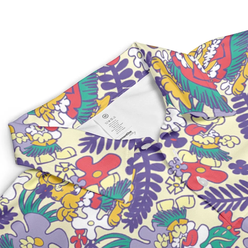 Aloha Garfield And Odie AOP Men/Women Polo Shirt - 3