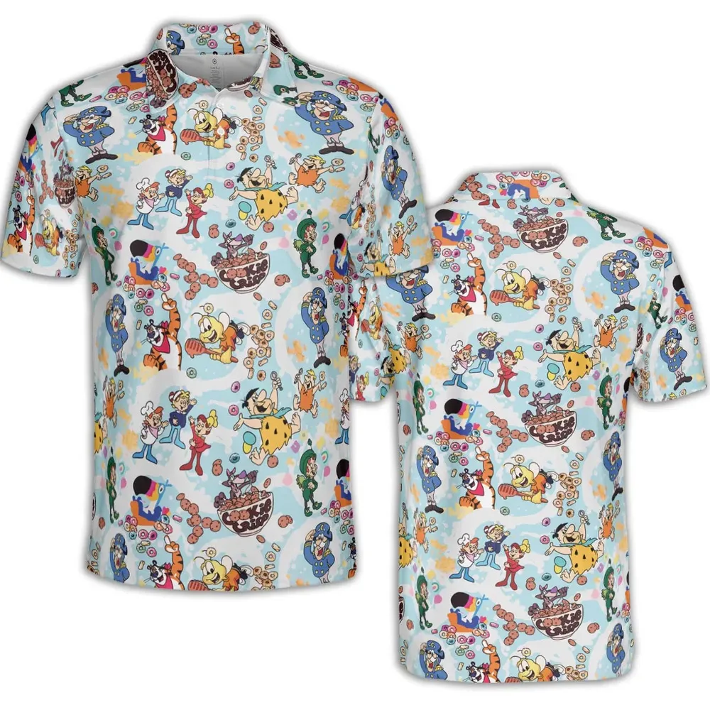 Cereal Favs Large Scale AOP Men/Women Polo Shirt - 2