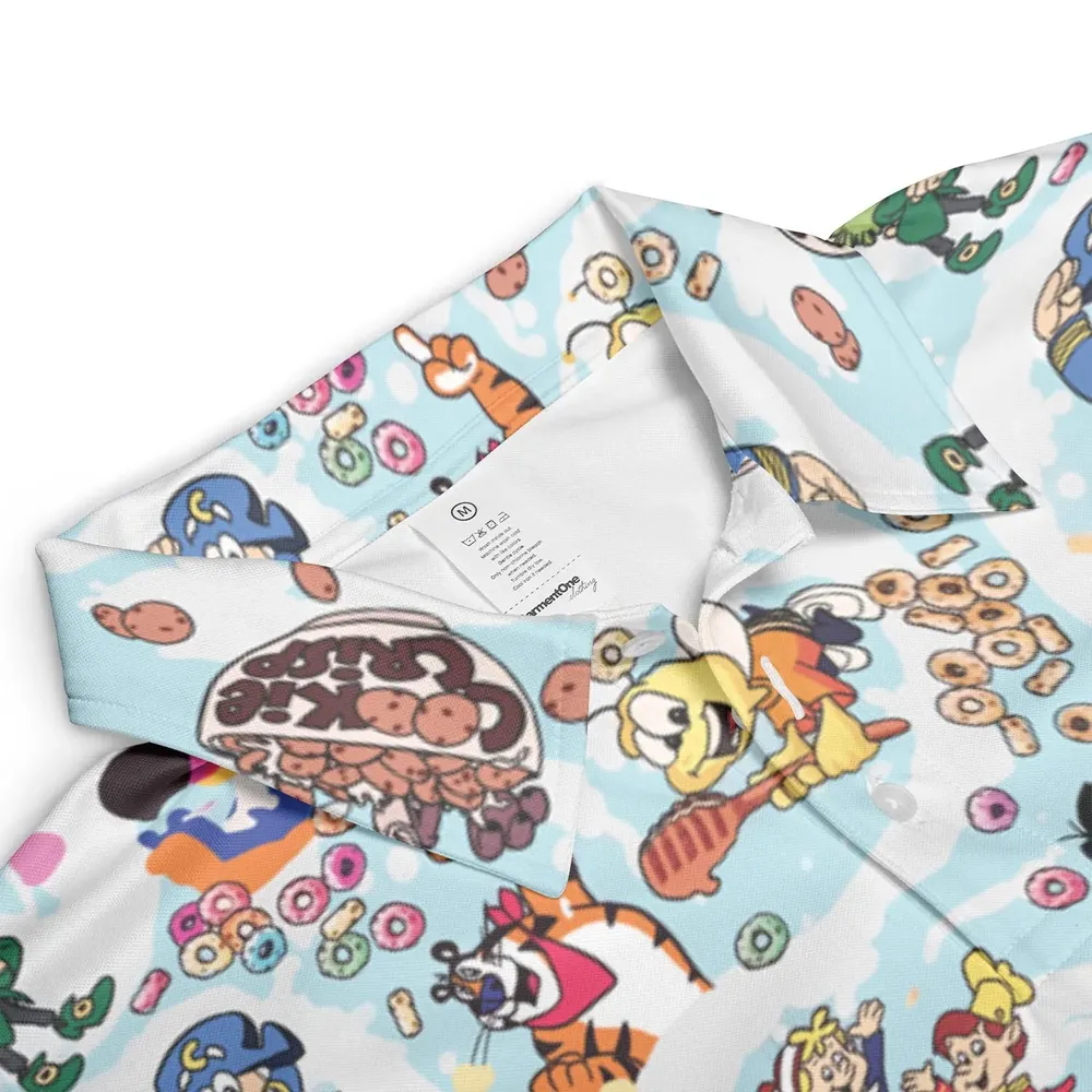 Cereal Favs Large Scale AOP Men/Women Polo Shirt - 3