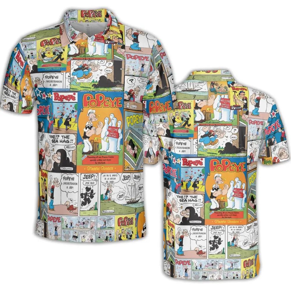 Olive Oyl Popeye Comic AOP Men/Women Polo Shirt - 2