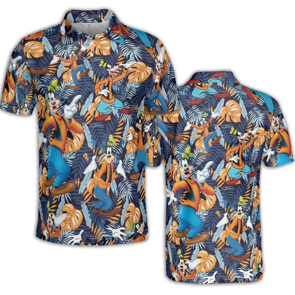 Goofy Aloha AOP Men/Women Polo Shirt - 2