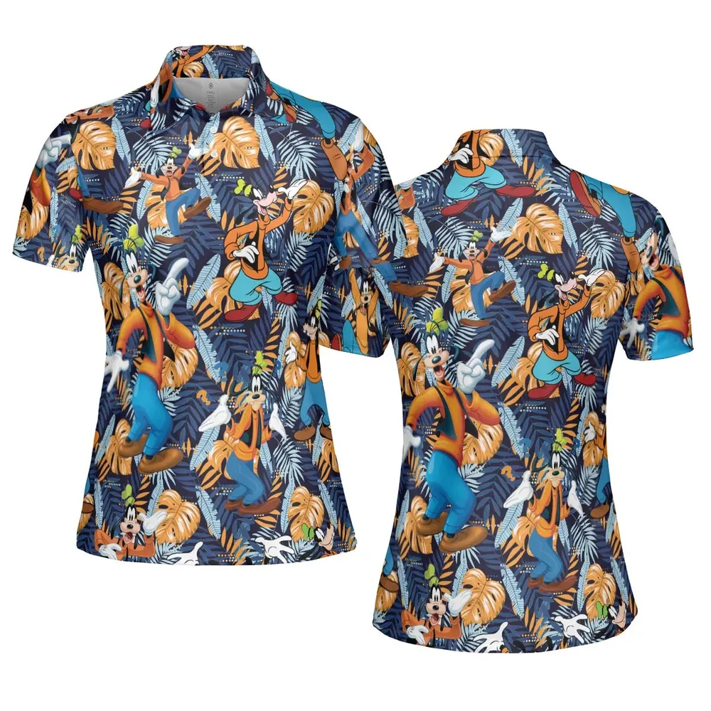 Goofy Aloha AOP Men/Women Polo Shirt - 5