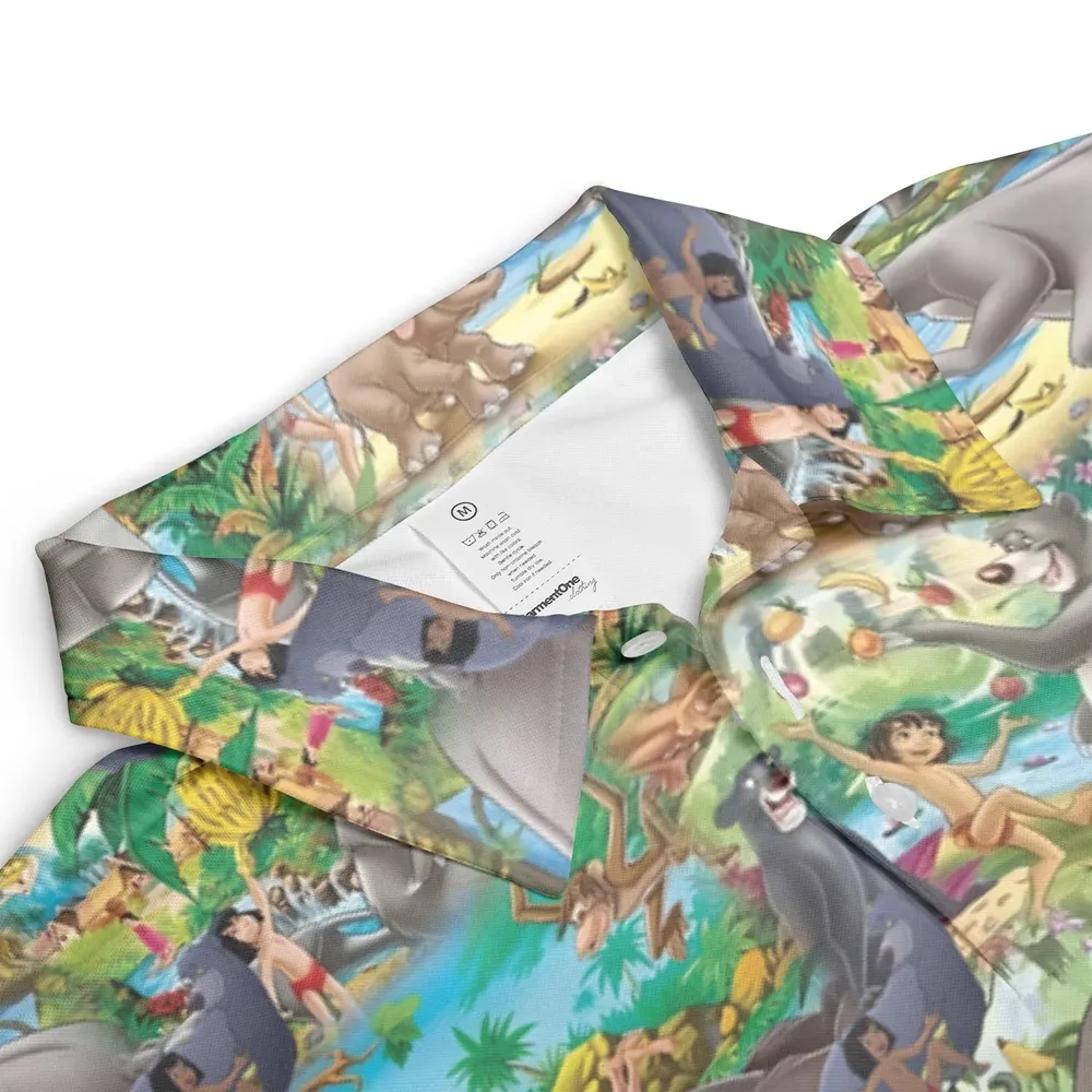 The Jungle Book Rudyard Kipling Seamless AOP Men/Women Polo Shirt - 3