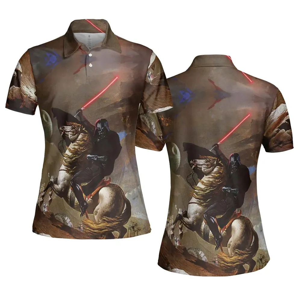 Freedom Darth Vader Star Wars AOP Men/Women Polo Shirt - 5
