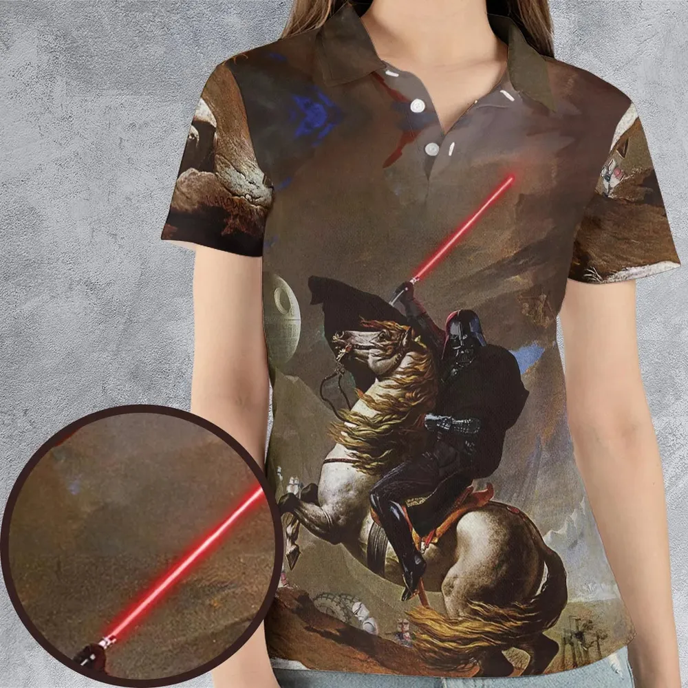 Freedom Darth Vader Star Wars AOP Men/Women Polo Shirt - 4