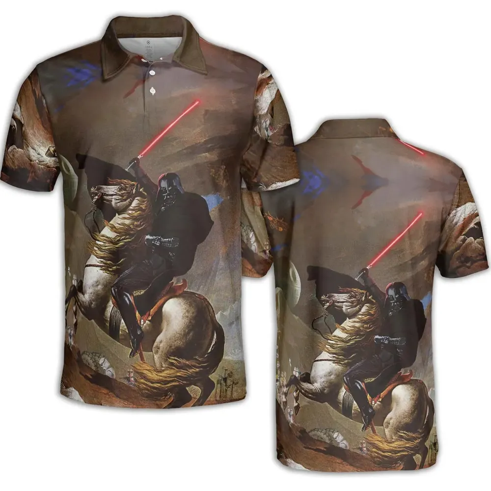 Freedom Darth Vader Star Wars AOP Men/Women Polo Shirt - 2