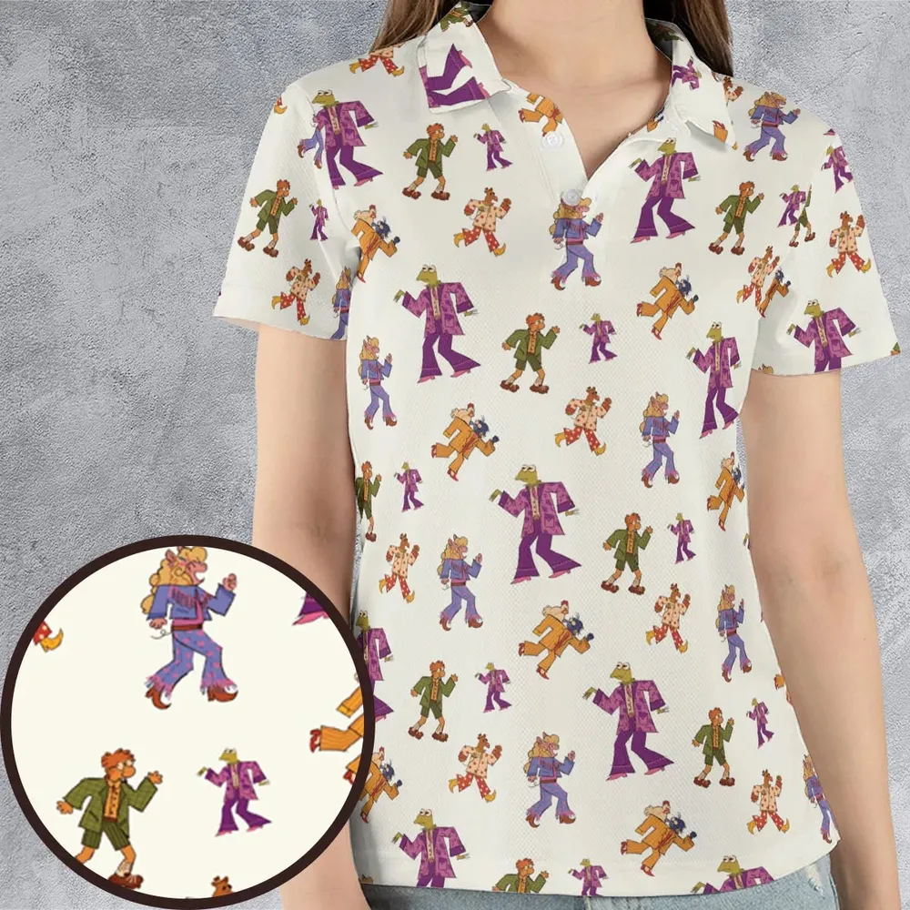 Talking Heads The Muppets AOP Men/Women Polo Shirt - 4