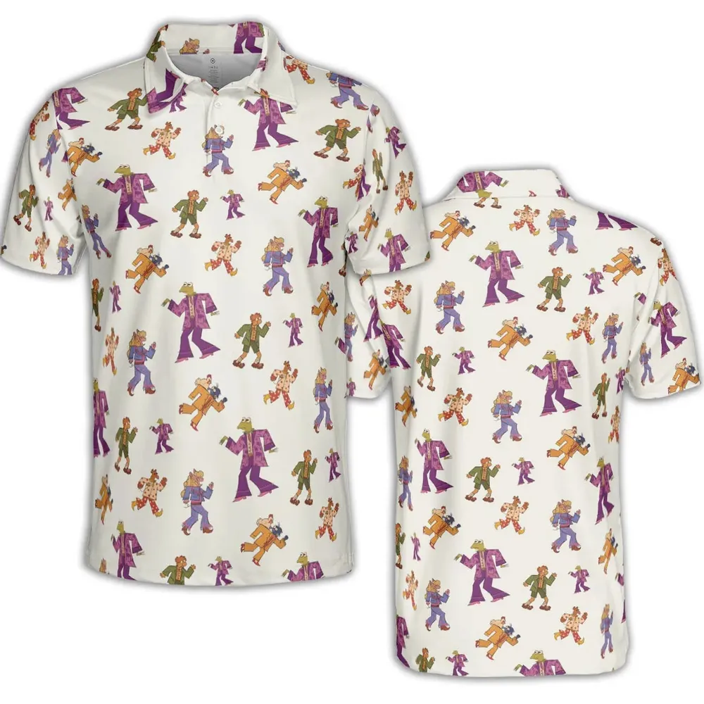 Talking Heads The Muppets AOP Men/Women Polo Shirt - 2